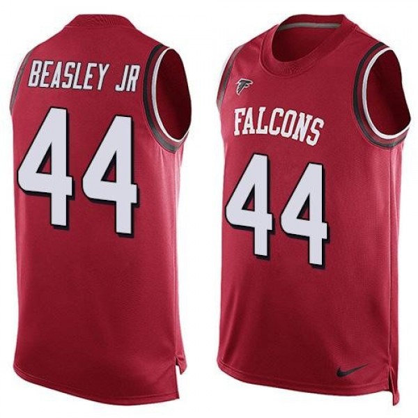 Nike Falcons #44 Vic Beasley Jr Red Team Color Men's Stitched NFL Limited Tank Top Jersey