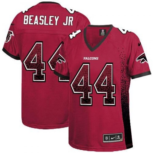 Women's Falcons #44 Vic Beasley Jr Red Team Color Stitched NFL Elite Drift Jersey