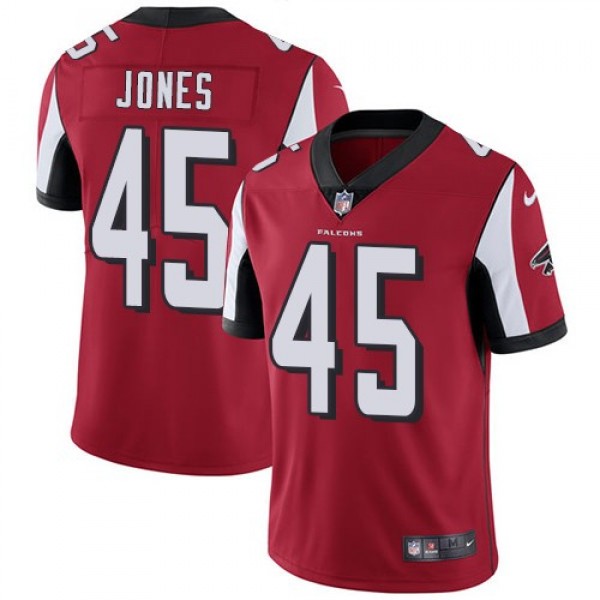 Nike Falcons #45 Deion Jones Red Team Color Men's Stitched NFL Vapor Untouchable Limited Jersey
