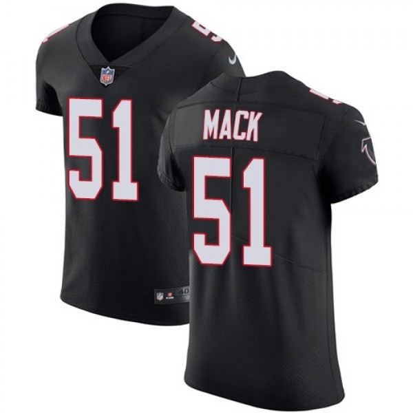 Nike Falcons #51 Alex Mack Black Alternate Men's Stitched NFL Vapor Untouchable Elite Jersey