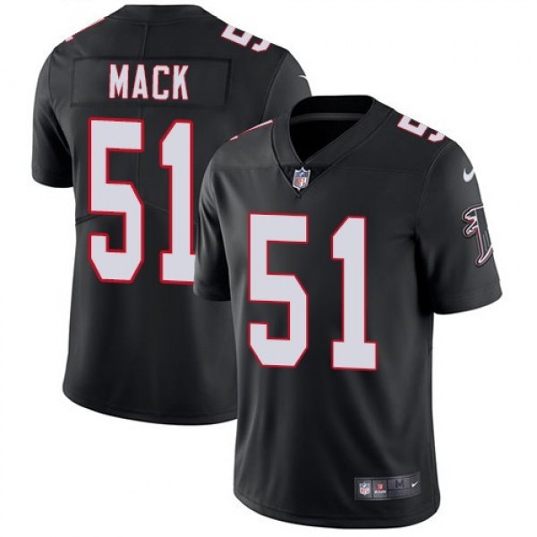 Nike Falcons #51 Alex Mack Black Alternate Men's Stitched NFL Vapor Untouchable Limited Jersey