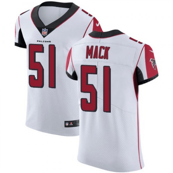 Nike Falcons #51 Alex Mack White Men's Stitched NFL Vapor Untouchable Elite Jersey