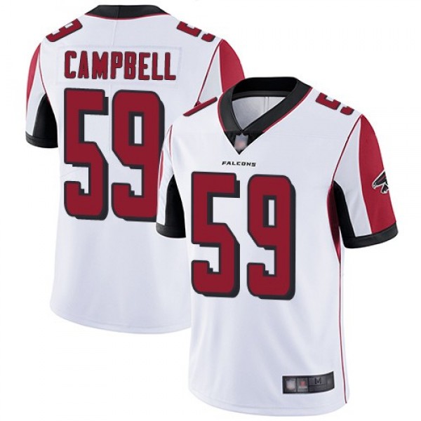 Nike Falcons #59 De'Vondre Campbell White Men's Stitched NFL Vapor Untouchable Limited Jersey