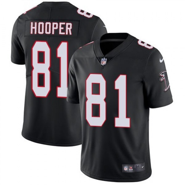Nike Falcons #81 Austin Hooper Black Alternate Men's Stitched NFL Vapor Untouchable Limited Jersey