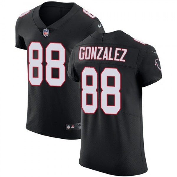Nike Falcons #88 Tony Gonzalez Black Alternate Men's Stitched NFL Vapor Untouchable Elite Jersey