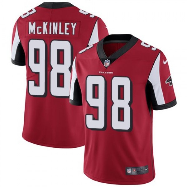 Nike Falcons #98 Takkarist McKinley Red Team Color Men's Stitched NFL Vapor Untouchable Limited Jersey