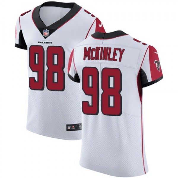 Nike Falcons #98 Takkarist McKinley White Men's Stitched NFL Vapor Untouchable Elite Jersey