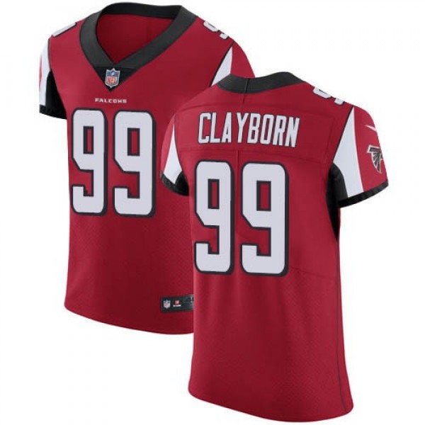 Nike Falcons #99 Adrian Clayborn Red Team Color Men's Stitched NFL Vapor Untouchable Elite Jersey