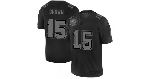 صينية خبز Baltimore Ravens #15 Marquise Brown Men's Nike Black 2019 Salute ... صينية خبز