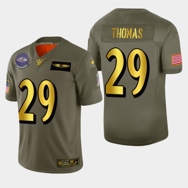 النخله بلازا Baltimore Ravens #29 Earl Thomas III Men's Nike Olive Gold 2019 ... النخله بلازا