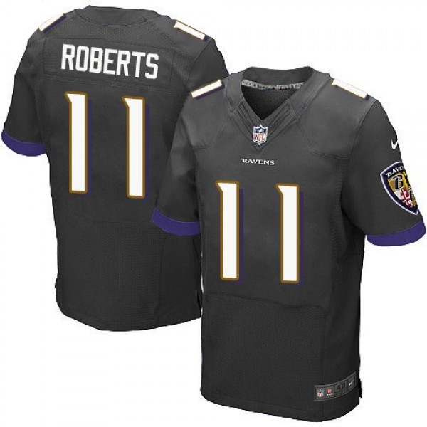 Nike Ravens #11 Seth Roberts Black Alternate Men's Stitched NFL New Elite Jersey