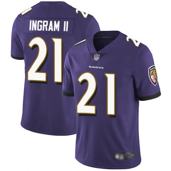 Nike Ravens #21 Mark Ingram II Purple Team Color Men's Stitched NFL Vapor Untouchable Limited Jersey