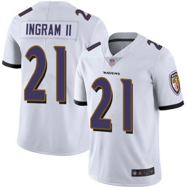 Nike Ravens #21 Mark Ingram II White Men's Stitched NFL Vapor Untouchable Limited Jersey