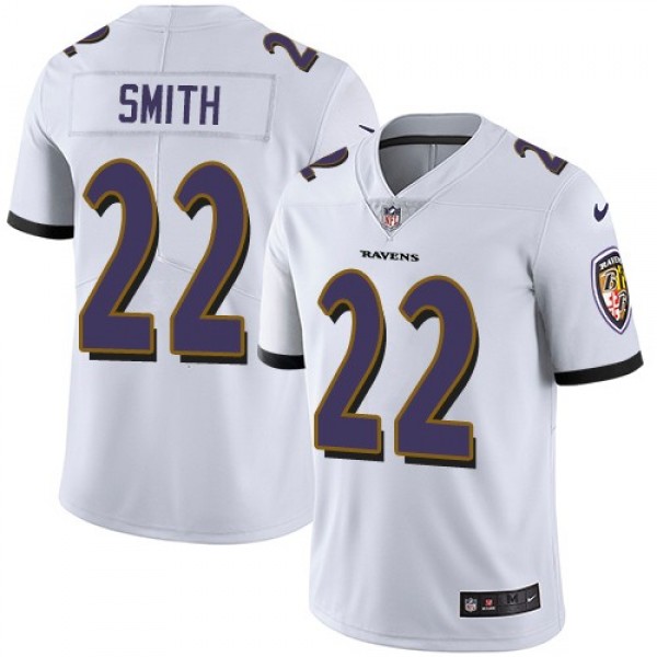 Nike Ravens #22 Jimmy Smith White Men's Stitched NFL Vapor Untouchable Limited Jersey
