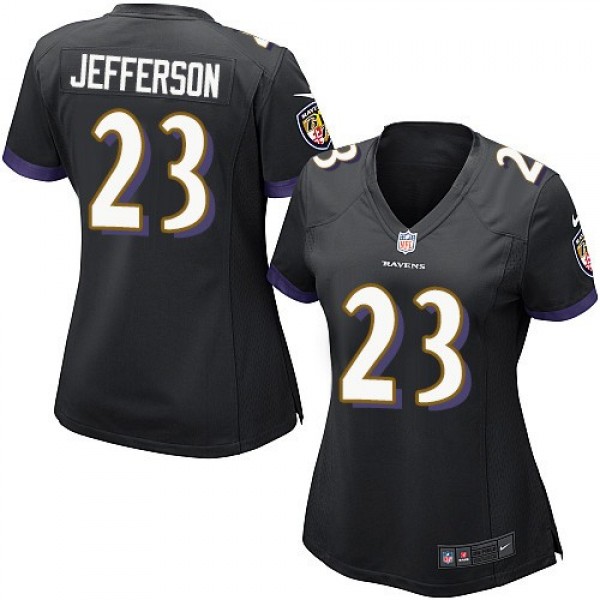 Women's Ravens #23 Tony Jefferson Black Alternate Stitched NFL New Elite Jersey