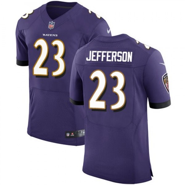 Nike Ravens #23 Tony Jefferson Purple Team Color Men's Stitched NFL Vapor Untouchable Elite Jersey