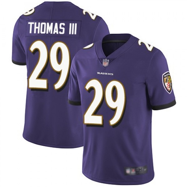 Nike Ravens #29 Earl Thomas III Purple Team Color Men's Stitched NFL Vapor Untouchable Limited Jersey