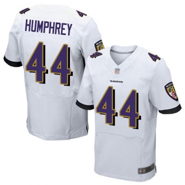 Nike Ravens #44 Marlon Humphrey White Men's Stitched NFL New Elite Jersey