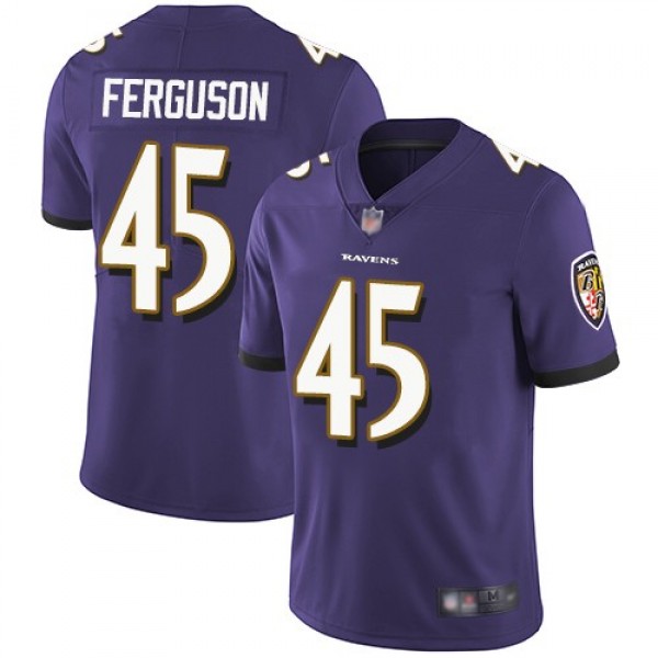 Nike Ravens #45 Jaylon Ferguson Purple Team Color Men's Stitched NFL Vapor Untouchable Limited Jersey