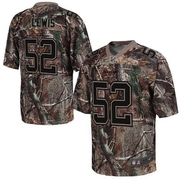 Nike Ravens #52 Ray Lewis Camo Men's Stitched NFL Realtree Elite Jersey