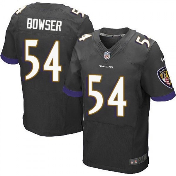 Nike Ravens #54 Tyus Bowser Black Alternate Men's Stitched NFL New Elite Jersey