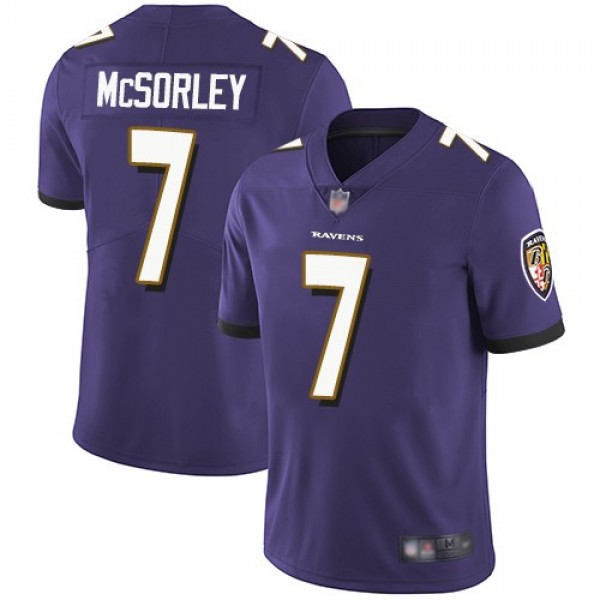 Nike Ravens #7 Trace McSorley Purple Team Color Men's Stitched NFL Vapor Untouchable Limited Jersey