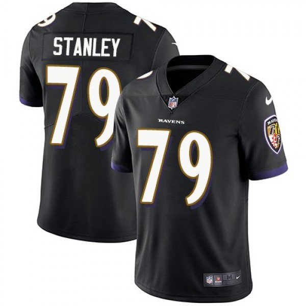 Nike Ravens #79 Ronnie Stanley Black Alternate Men's Stitched NFL Vapor Untouchable Limited Jersey
