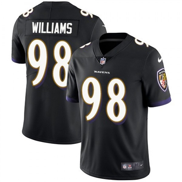 Nike Ravens #98 Brandon Williams Black Alternate Men's Stitched NFL Vapor Untouchable Limited Jersey
