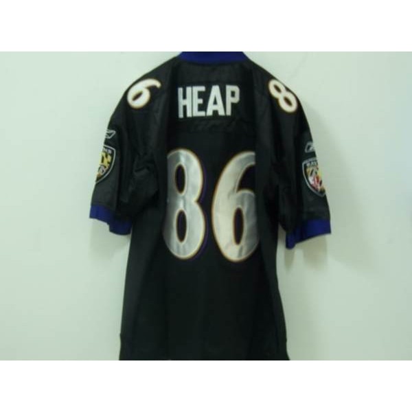 Ravens #86 Todd Heap Black Stitched NFL Jersey