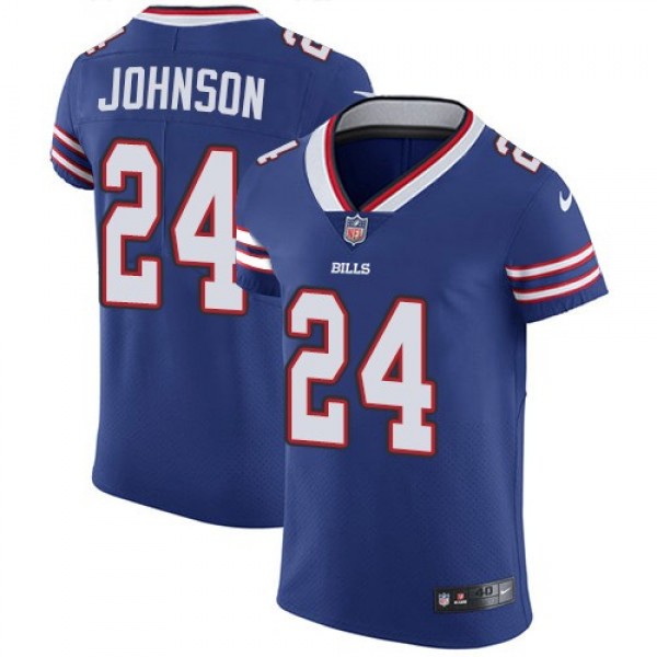 Nike Bills #24 Taron Johnson Royal Blue Team Color Men's Stitched NFL Vapor Untouchable Elite Jersey