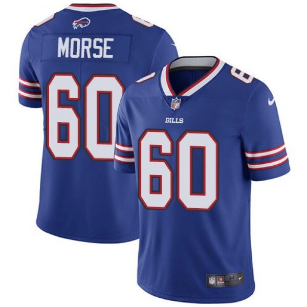 Nike Bills #60 Mitch Morse Royal Blue Team Color Men's Stitched NFL Vapor Untouchable Limited Jersey