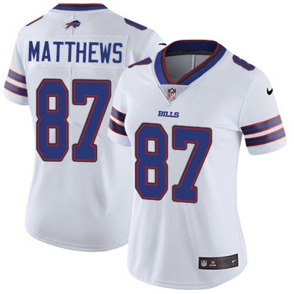 باليت ديور Women's Bills #87 Jordan Matthews White Stitched NFL Vapor ... باليت ديور