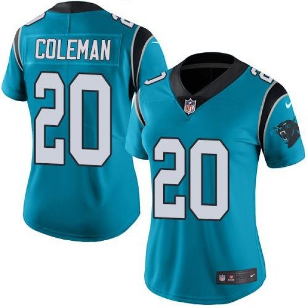 Women's Panthers #20 Kurt Coleman Blue Alternate Stitched NFL Vapor Untouchable Limited Jersey