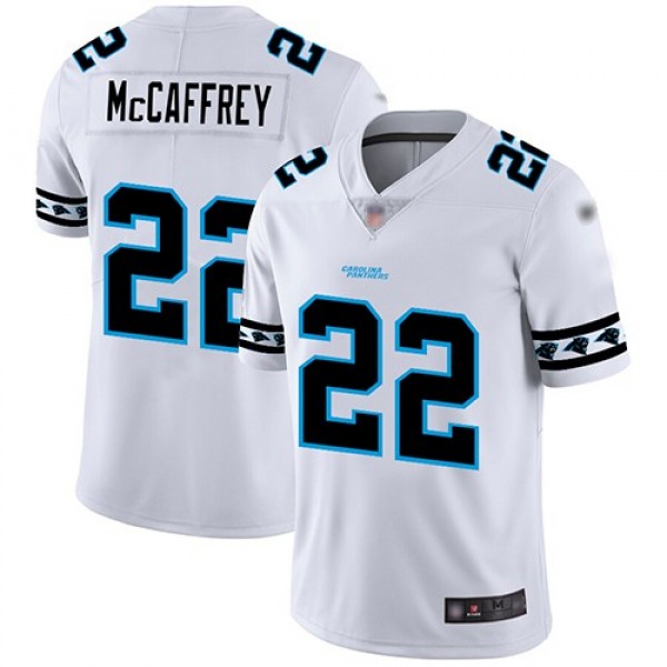 Nike Panthers #22 Christian McCaffrey White Men's Stitched NFL Limited Team Logo Fashion Jersey
