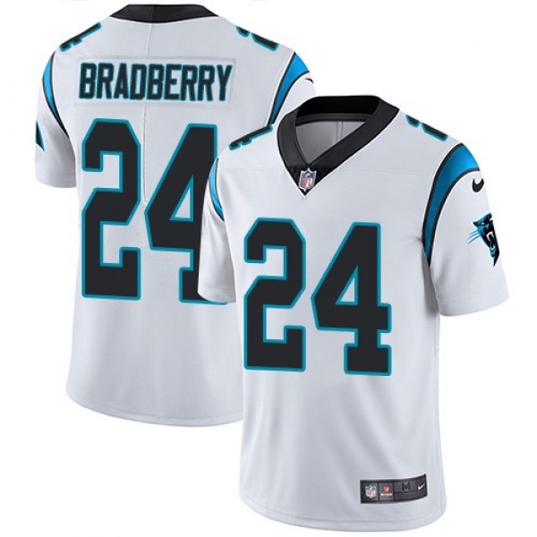 Nike Panthers #24 James Bradberry White Men's Stitched NFL Vapor Untouchable Limited Jersey