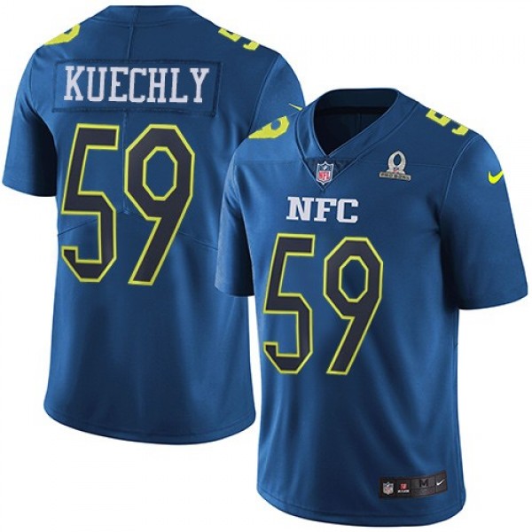 Nike Panthers #59 Luke Kuechly Navy Men's Stitched NFL Limited NFC 2017 Pro Bowl Jersey