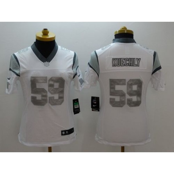 امبولات لتساقط الشعر Women's Panthers #59 Luke Kuechly White Stitched NFL Limited ... امبولات لتساقط الشعر