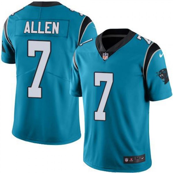 Nike Panthers #7 Kyle Allen Blue Alternate Men's Stitched NFL Vapor Untouchable Limited Jersey