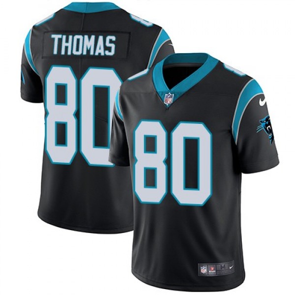 Nike Panthers #80 Ian Thomas Black Team Color Men's Stitched NFL Vapor Untouchable Limited Jersey