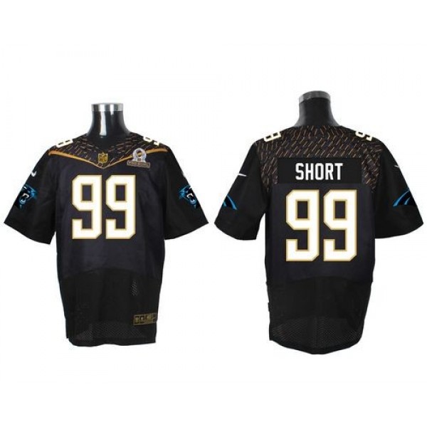 Nike Panthers #99 Kawann Short Black 2016 Pro Bowl Men's Stitched NFL Elite Jersey