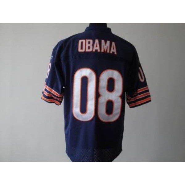 Bears #8 President Obama Blue Stitched NFL Jersey