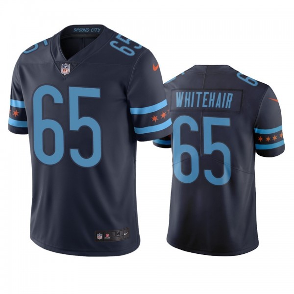 Chicago Bears #65 Cody Whitehair Navy Vapor Limited City Edition NFL Jersey