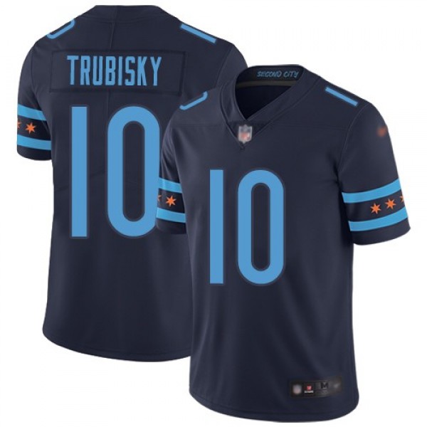 Nike Bears #10 Mitchell Trubisky Navy Blue Team Color Men's Stitched NFL Limited City Edition Jersey