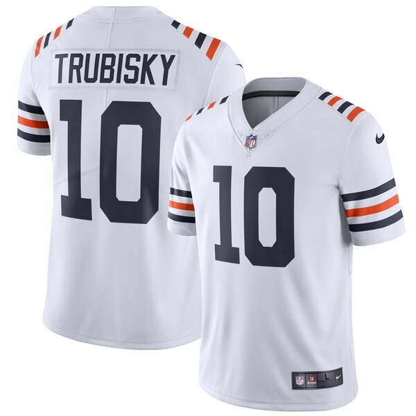 Nike Bears #10 Mitchell Trubisky White Men's 2019 Alternate Classic Stitched NFL Vapor Untouchable Limited Jersey
