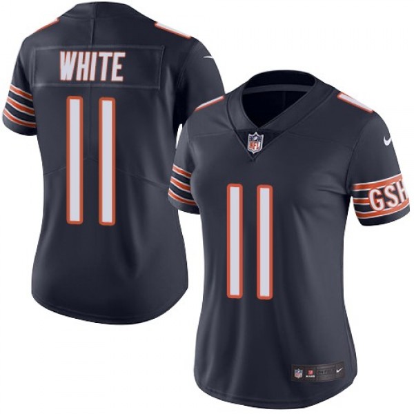 Women's Bears #11 Kevin White Navy Blue Team Color Stitched NFL Vapor Untouchable Limited Jersey