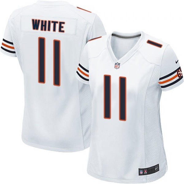 Women's Bears #11 Kevin White White Stitched NFL Elite Jersey