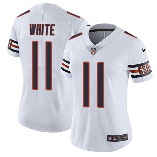 Women's Bears #11 Kevin White White Stitched NFL Vapor Untouchable Limited Jersey