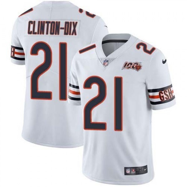 Nike Bears #21 Ha Ha Clinton-Dix White Men's 100th Season Stitched NFL Vapor Untouchable Limited Jersey