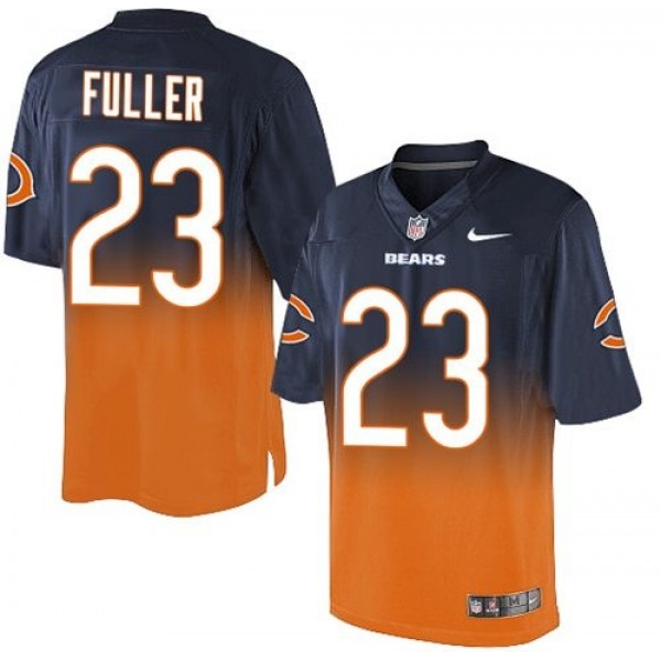Nike Bears #23 Kyle Fuller Navy Blue/Orange Men's Stitched NFL Elite Fadeaway Fashion Jersey