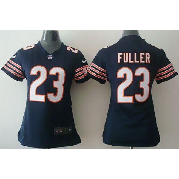 Women's Bears #23 Kyle Fuller Navy Blue Team Color Stitched NFL Elite Jersey